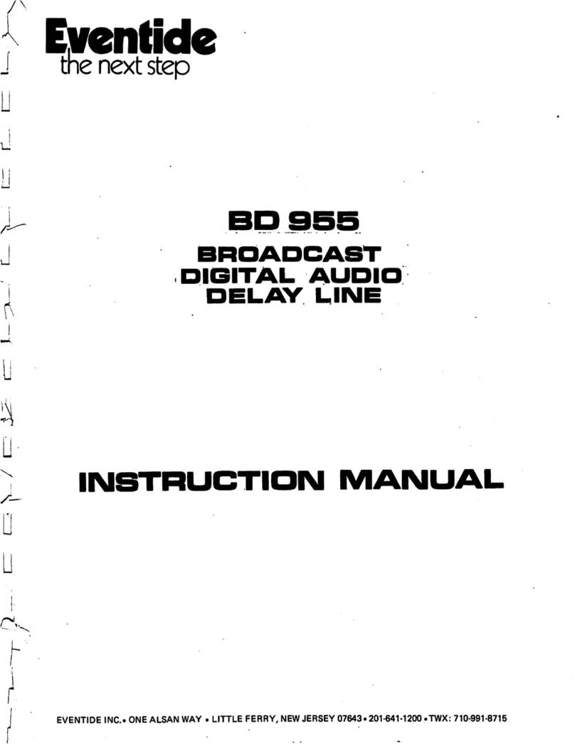 Eventide BD 955 Manual de usuario