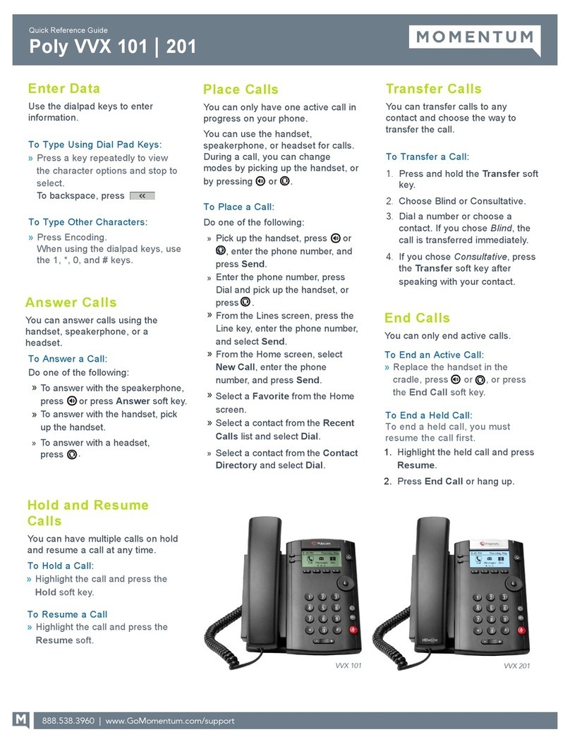 Poly VVX 101 Manual de usuario