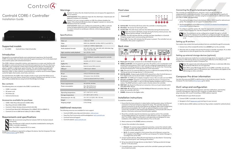 Contro l4 CORE-1 Manual de usuario