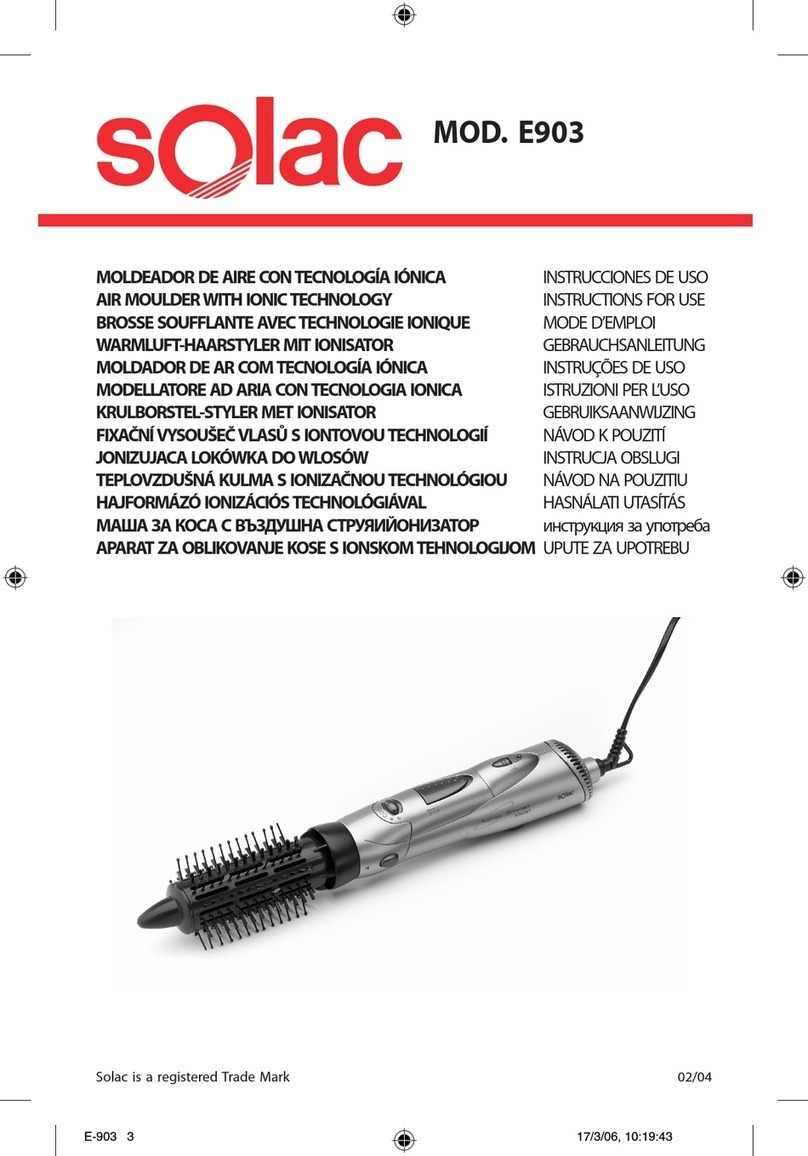 SOLAC E903 Manual de usuario