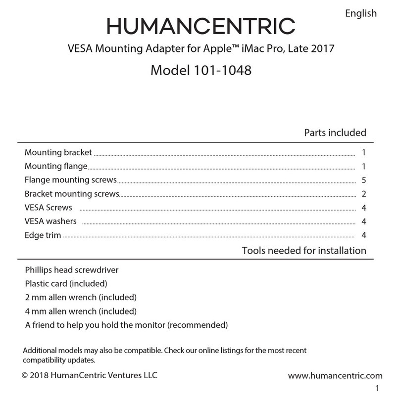 HumanCentric 101-1048 Manual de usuario HumanCentric 101-1048 Manual de usuario