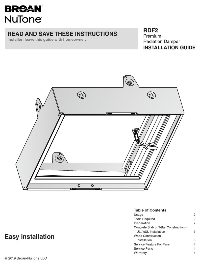 NuTone RDF2 Manual de usuario
