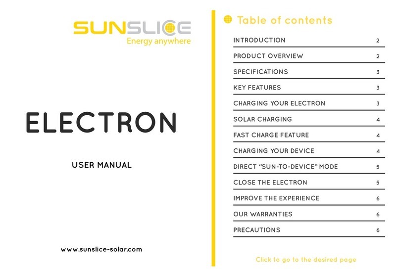 SUNSLICE ELECTRON Manual de usuario