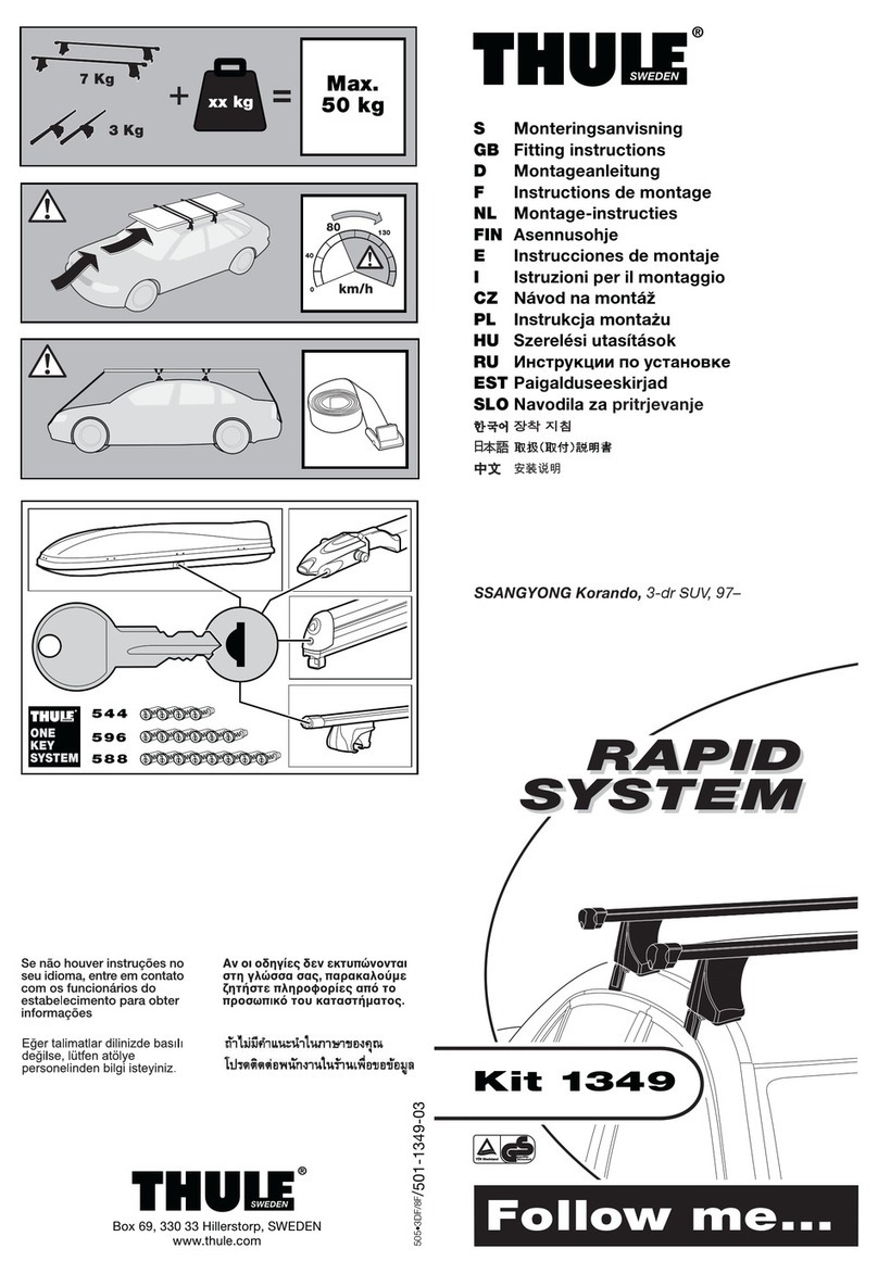 Thule 1349 Manual de usuario