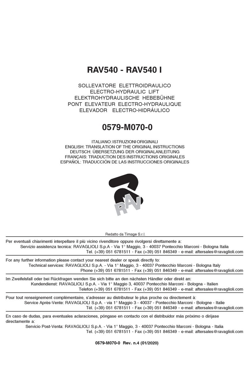 rav RAV540 Manual de usuario rav RAV540 Manual de usuario