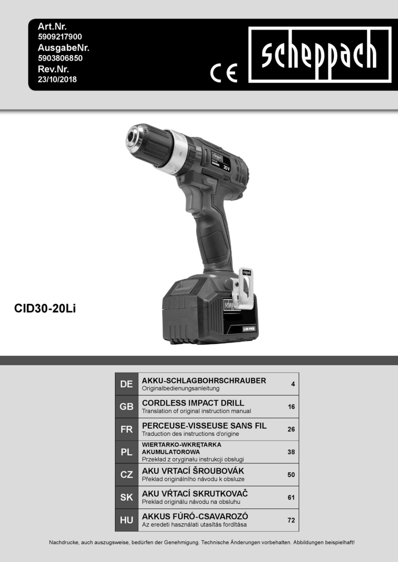 Scheppach CID30-20Li Instrucciones de uso