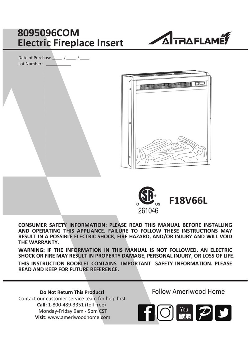 ATRAFLAME 8095096COM Manual de usuario