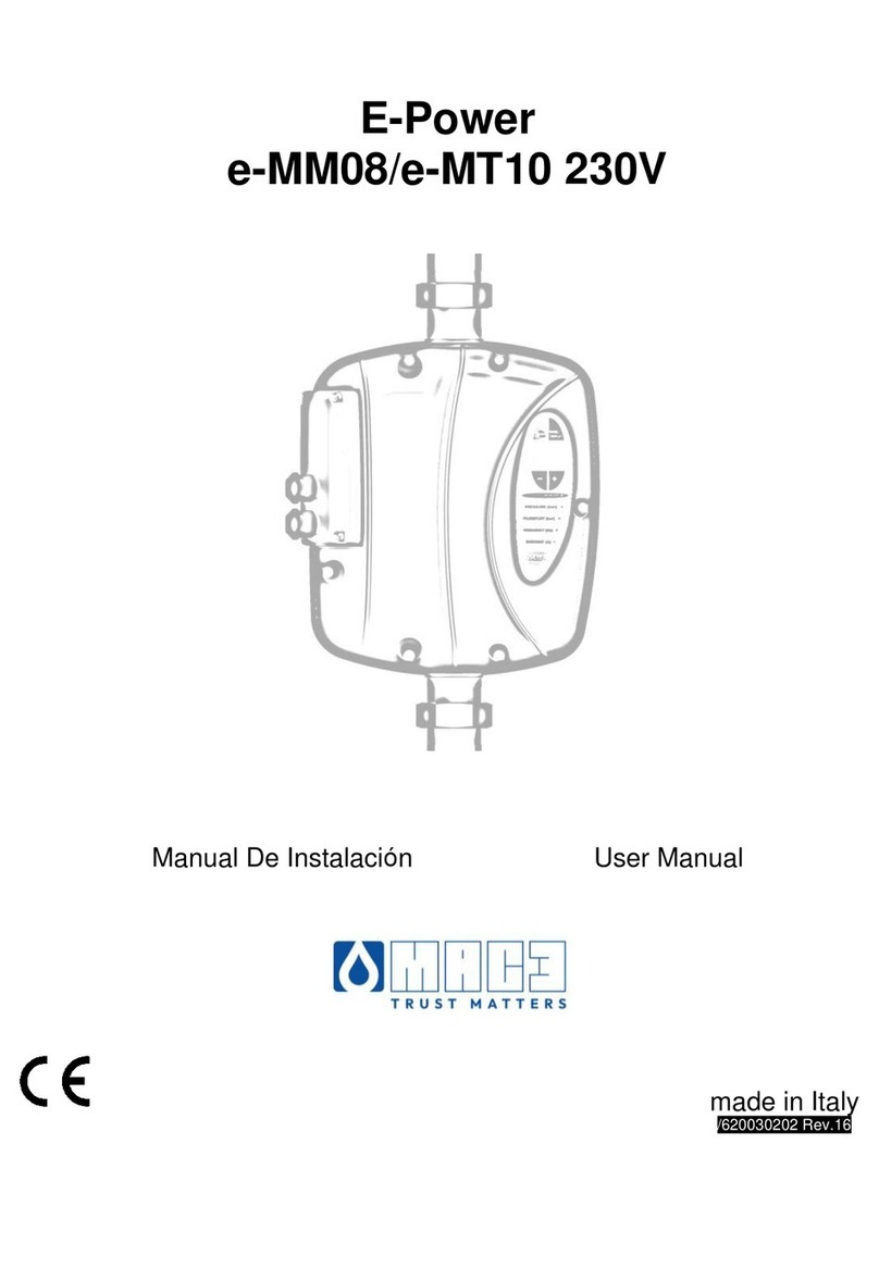 MAC3 E-Power e-MM08 Manual de usuario MAC3 E-Power e-MM08 Manual de usuario