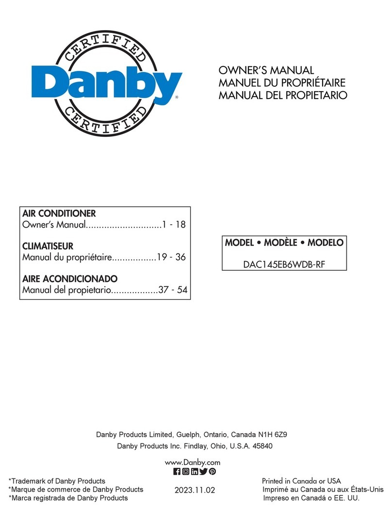 Danby DAC145EB6WDB-RF Manual de usuario