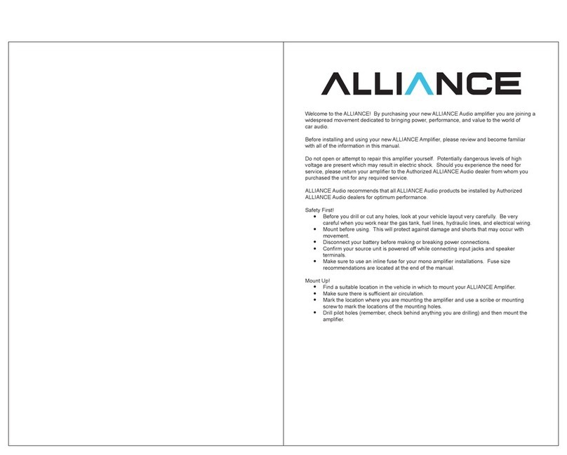 ALLIANCE VL2000D Manual de usuario