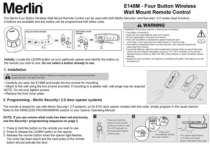 Merlin CM128 Manual de usuario