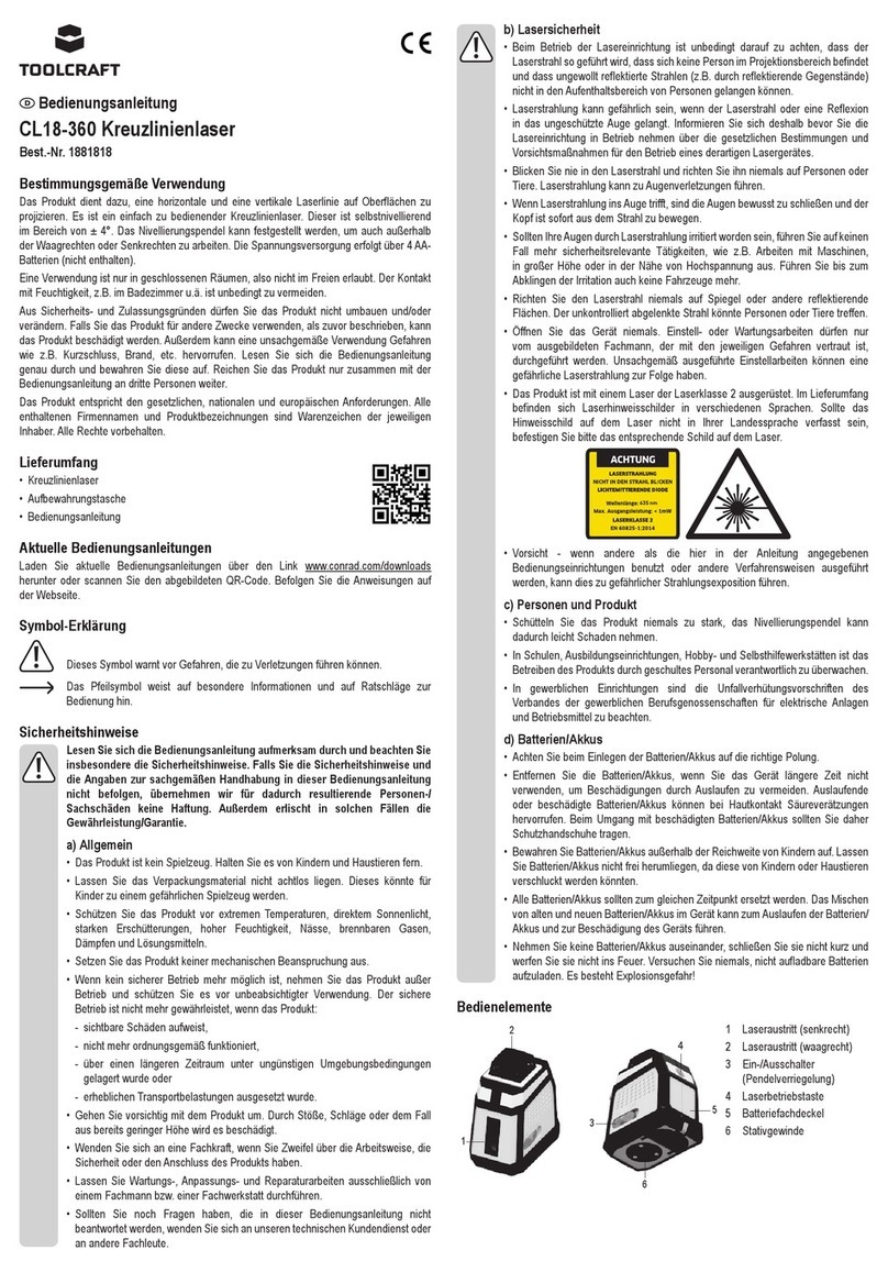 TOOLCRAFT CL18-360 Manual de usuario TOOLCRAFT CL18-360 Manual de usuario