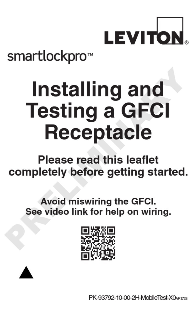 Leviton smartlockpro GFNT1 Manual de usuario