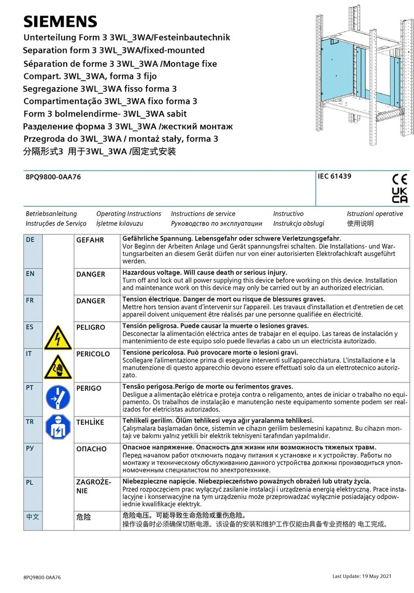 Siemens 3WL Series Manual de usuario Siemens 3WL Series Manual de usuario