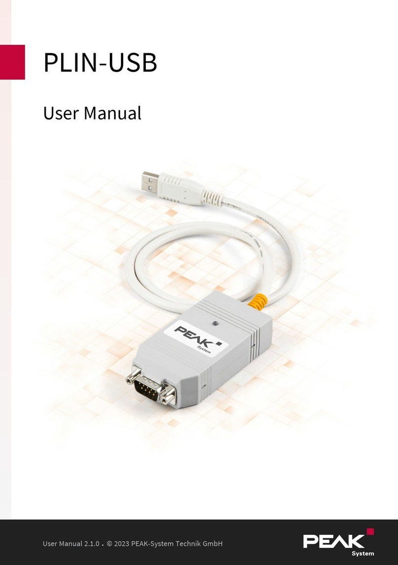 Peak PLIN-USB Manual de usuario