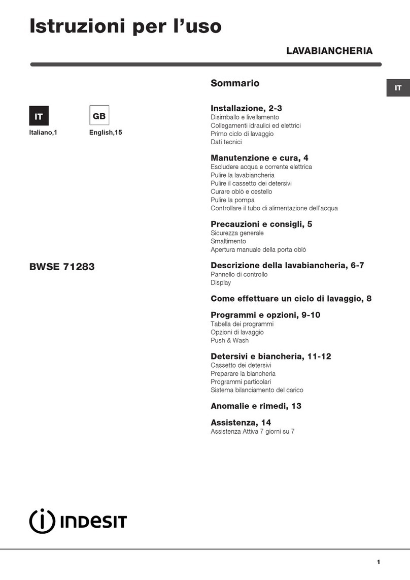 Indesit BWSE 71283 Manual de usuario