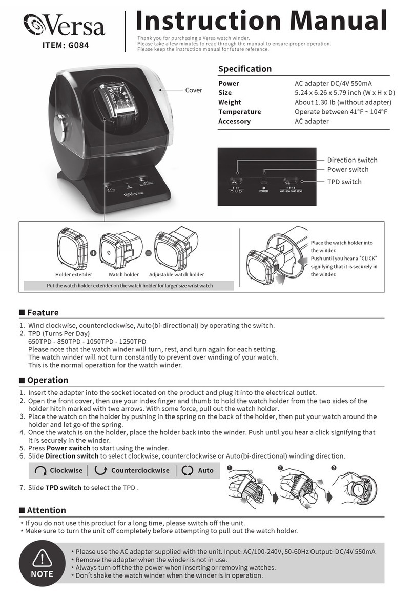 versa G084 Manual de usuario versa G084 Manual de usuario