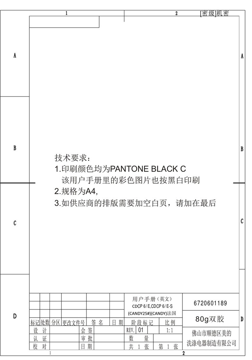 Candy CDCP 6/E Manual de usuario