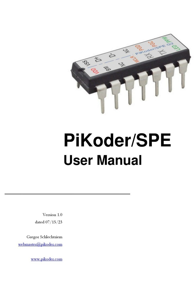 PIKODER PiKoder/SPE Manual de usuario