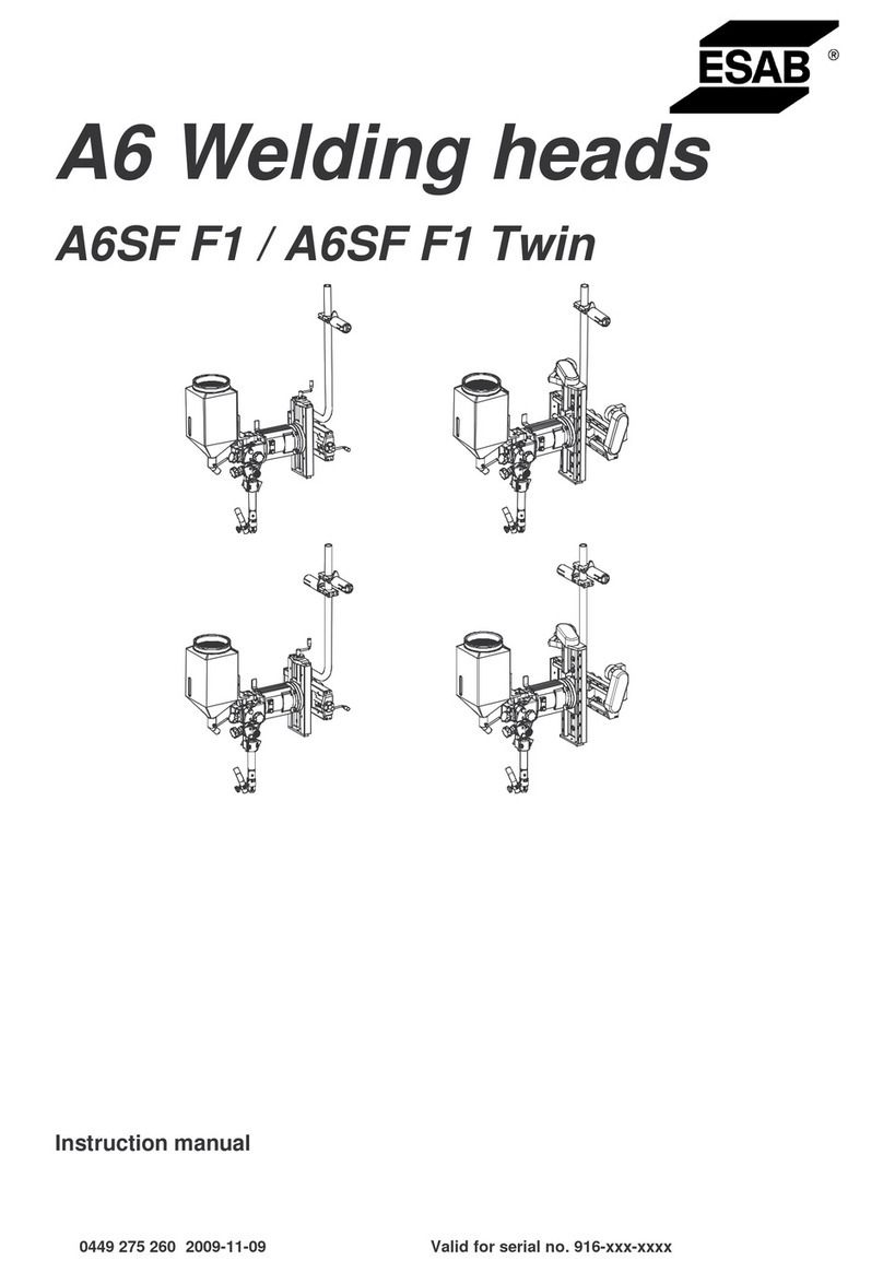 ESAB A6 Mastertrac Manual de usuario ESAB A6 Mastertrac Manual de usuario