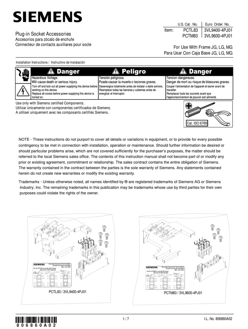 Siemens PCTL83 Manual de usuario Siemens PCTL83 Manual de usuario