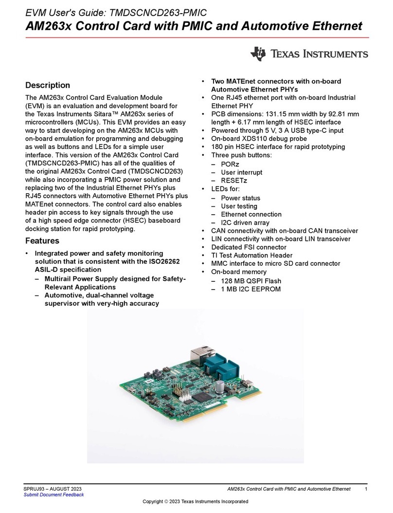 Texas Instruments TMDSCNCD263-PMIC Manual de usuario