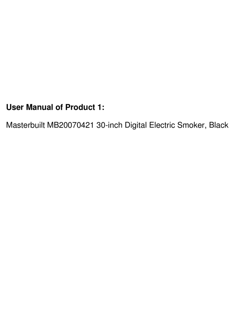 Masterbuilt MB20070421 Manual de usuario