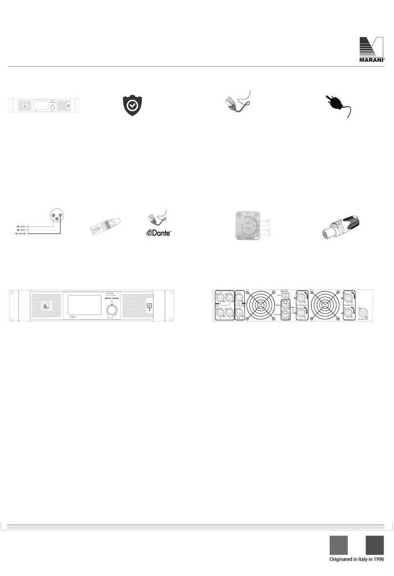 Marani MDA-KDM Series Manual de usuario