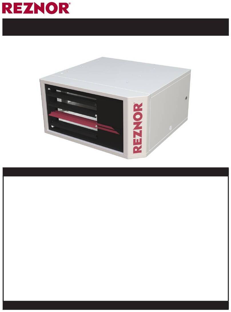 Reznor UBXC Instrucciones de instalación y funcionamiento