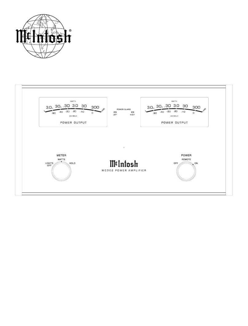 McIntosh MC302 Manual de usuario