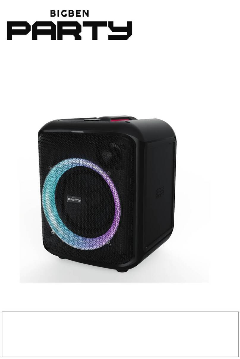 Bigben PARTY CUBE Manual de usuario