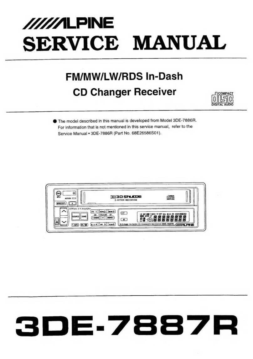 Alpine 3JDE-788S Manual de usuario