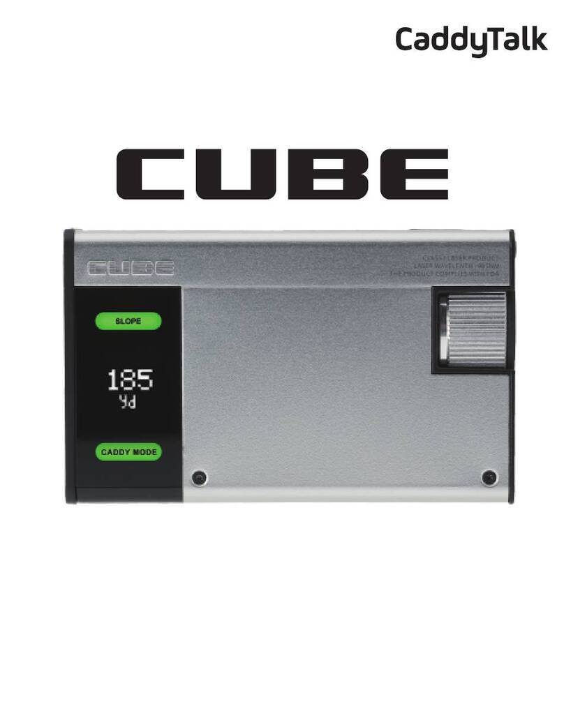 CaddyTalk CUBE Manual de usuario