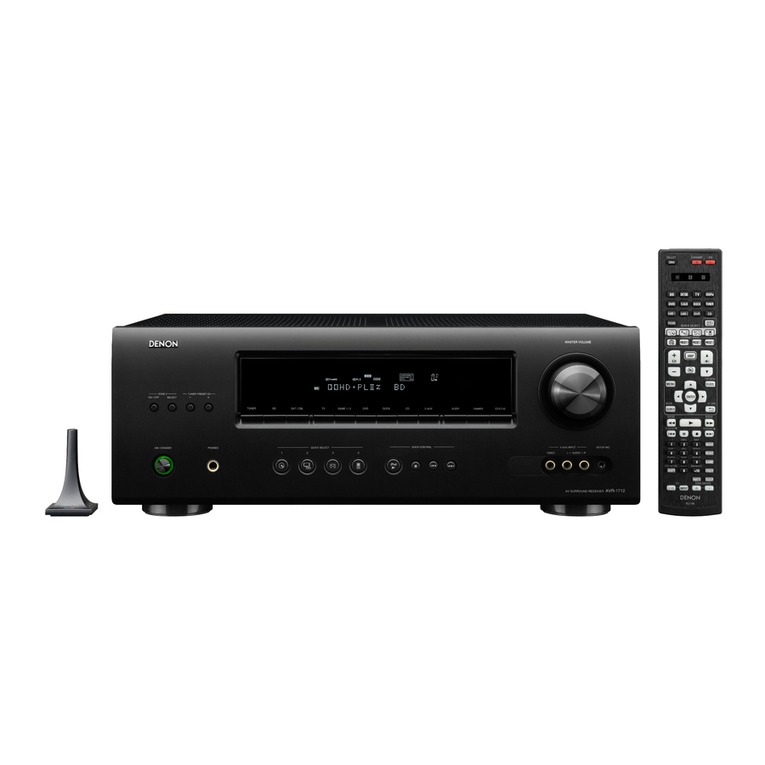 Denon AVR-1712 Manual de usuario Denon AVR-1712 Manual de usuario