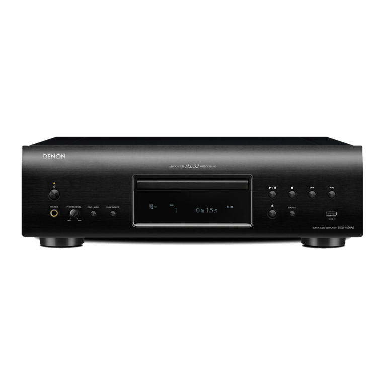 Denon DCD-1520AE Manual de usuario