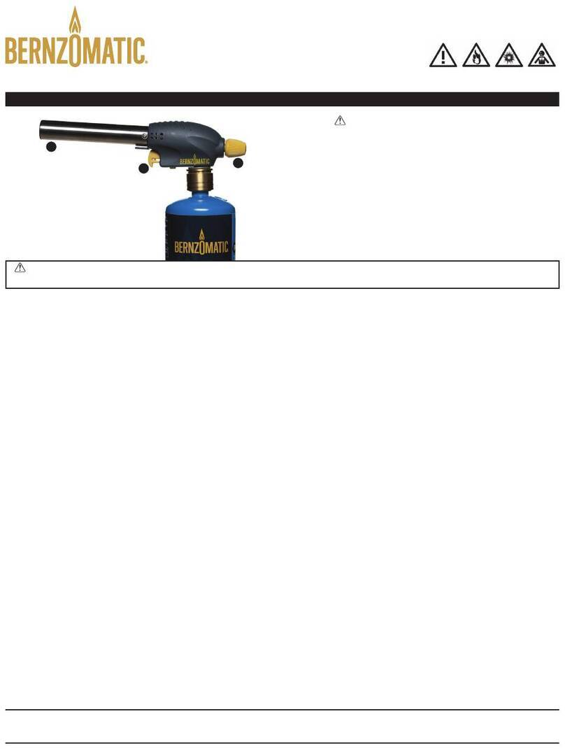 Bernzomatic QUICKFIRE 3301 Manual de usuario
