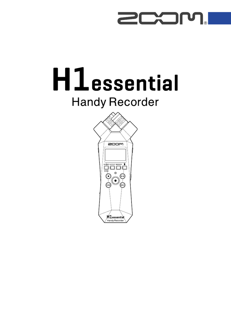 Zoom H1essential Manual de usuario Zoom H1essential Manual de usuario