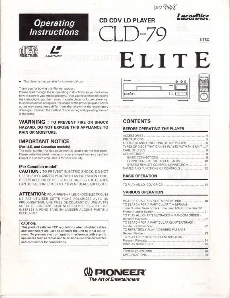 Pioneer CLD-79 Manual de usuario