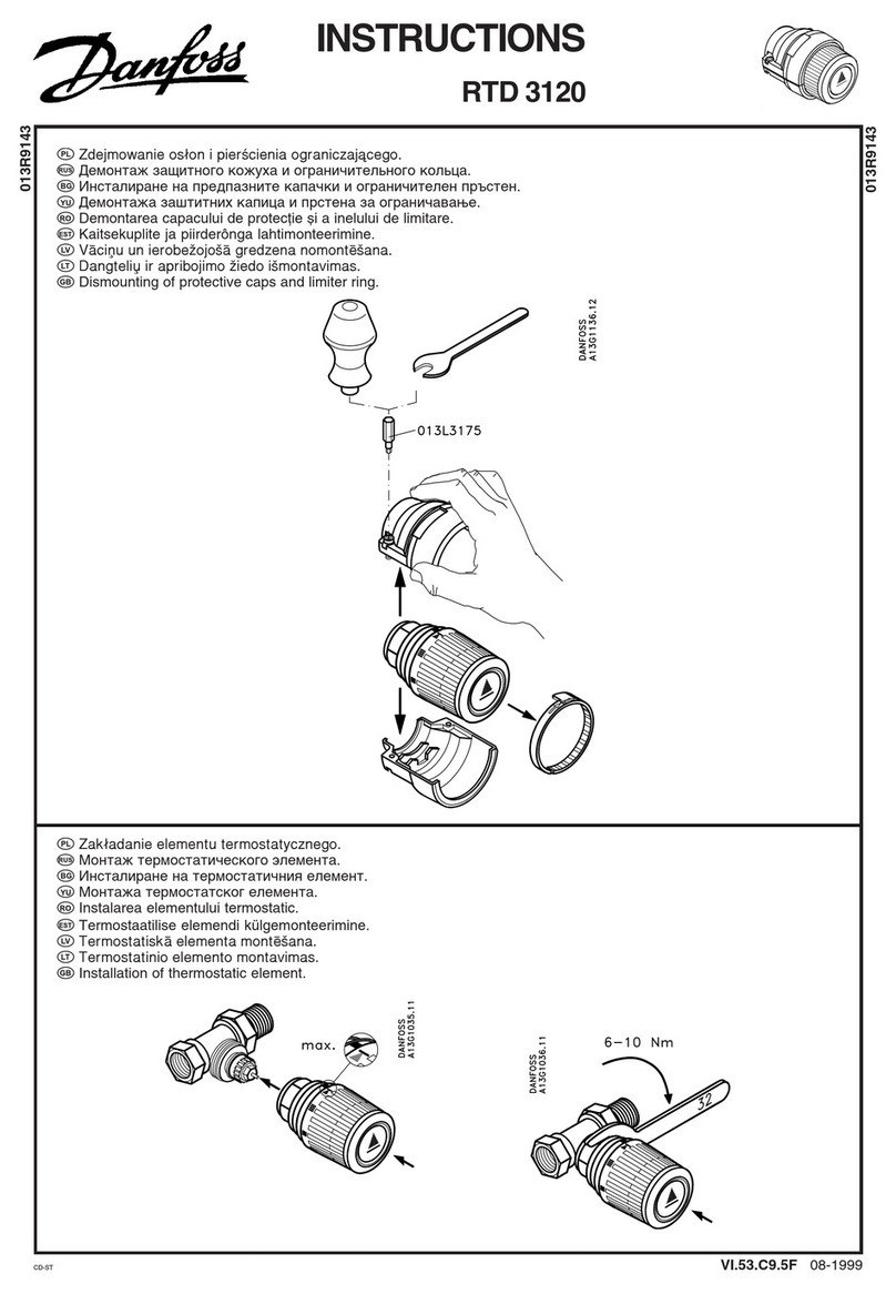 Danfoss RTD 3120 Manual de usuario