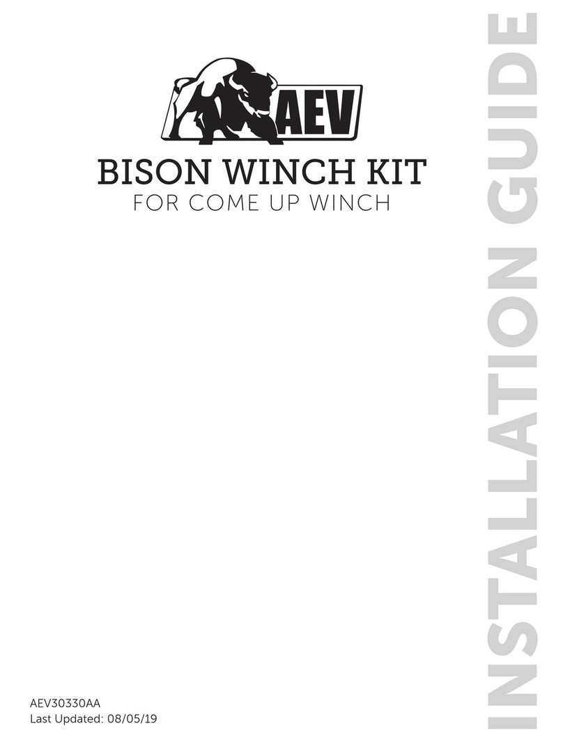AEV BISON WINCH KIT Manual de usuario