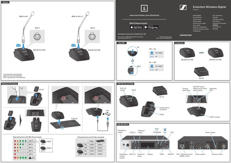 Sennheiser Evolution Wireless Digital Manual de usuario