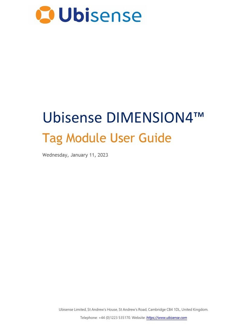 Ubisense Dimension4 UWB+BLE Tag Manual de usuario
