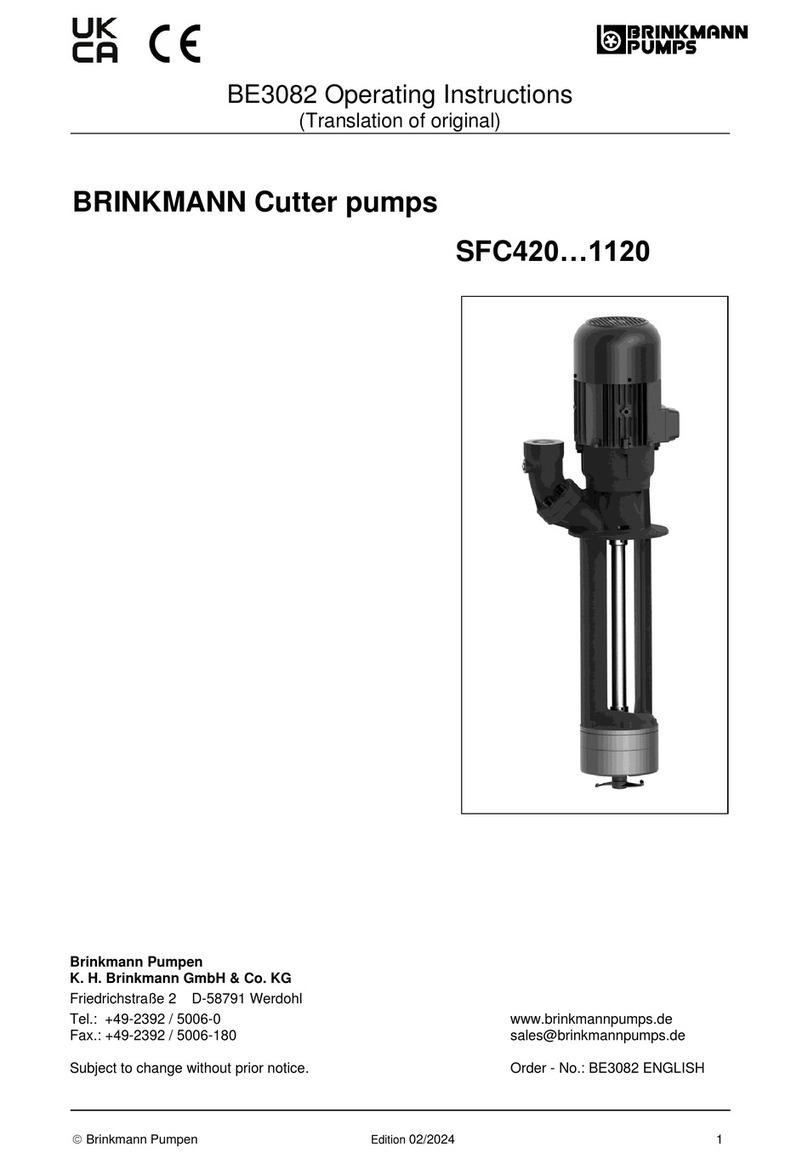 BRINKMANN PUMPS SFC Series Manual de usuario