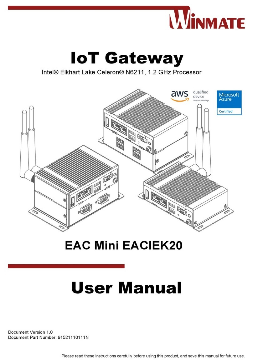 Winmate EAC Mini EACIEK20 Manual de usuario