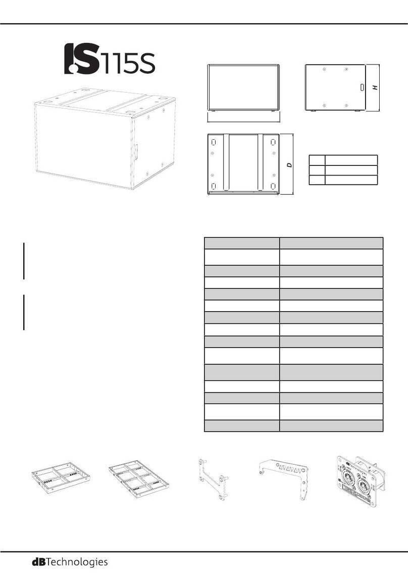 dB Technologies IS115S Manual dB Technologies IS115S Manual
