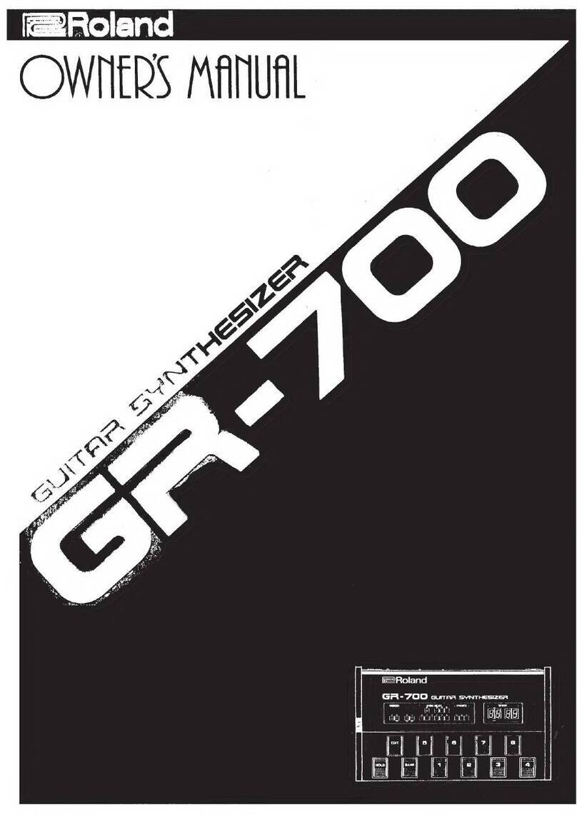 Roland GR-700 Manual de usuario Roland GR-700 Manual de usuario
