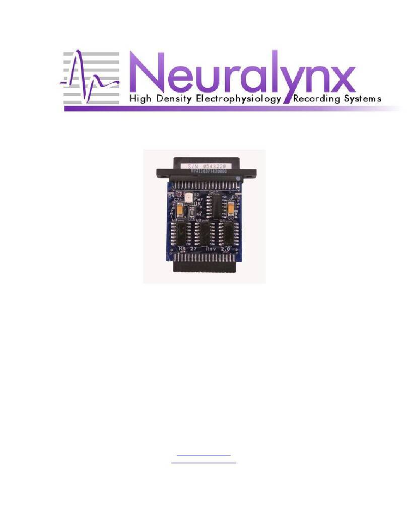 Neuralynx HS-27 Manual de usuario Neuralynx HS-27 Manual de usuario