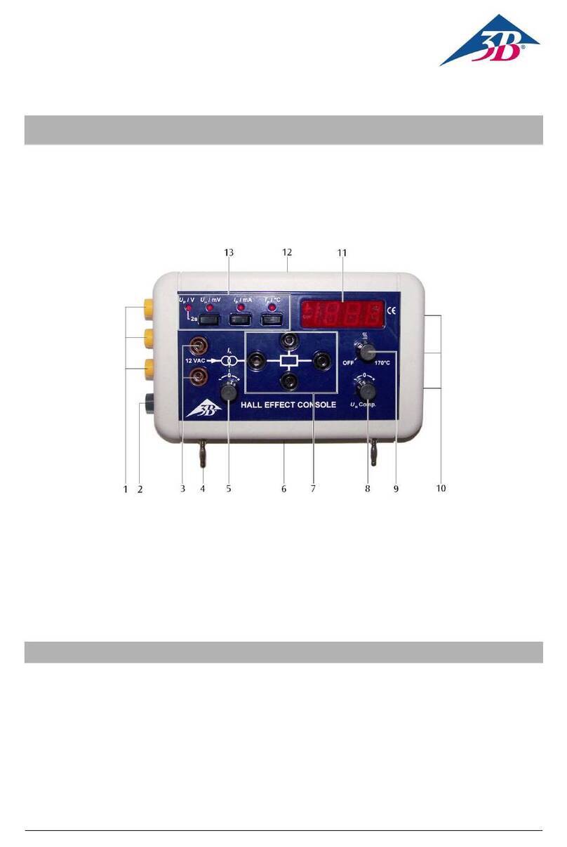 3B SCIENTIFIC PHYSICS 1009934 Manual de usuario