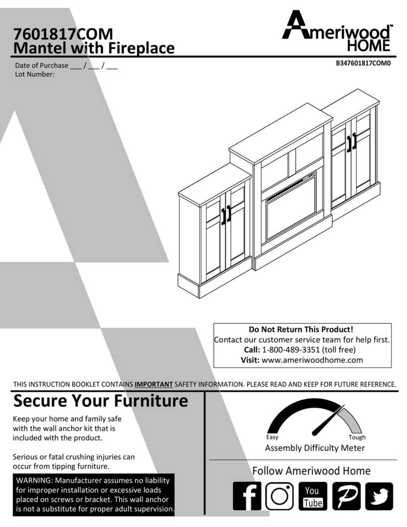 Ameriwood HOME 7601817COM Manual de usuario