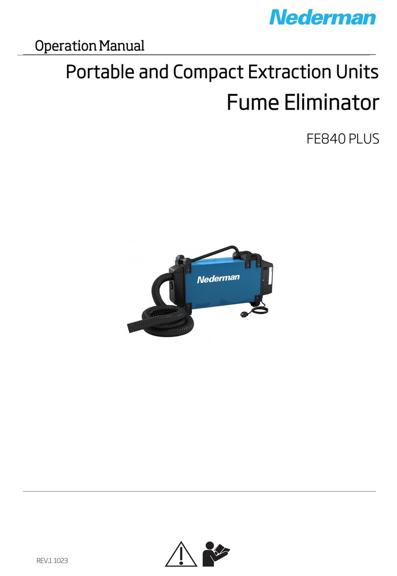 Nederman FE840 PLUS Manual de usuario